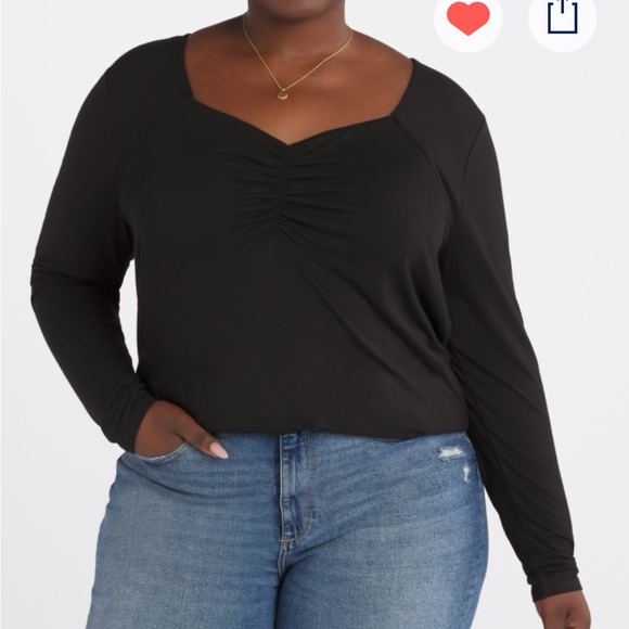 Black knit top! So comfy and stretchy! From stitch fix, size 1X - Picture 5 of 5